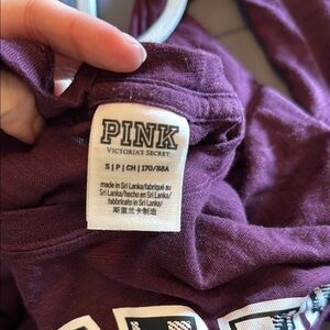 Victoria's Secret PINK Burgundy Long Sleeve